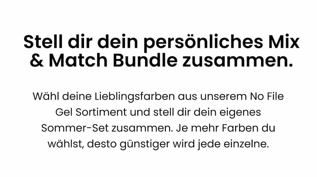 Sichere dir dein So funktioniert Mix & Match Bundle.