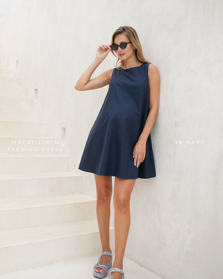 Maeve Linen Feeding Dress