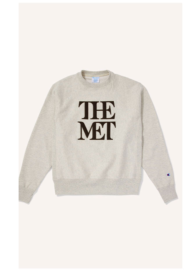 Met Logo Appliquéd Unisex Champion® Sweatshirt