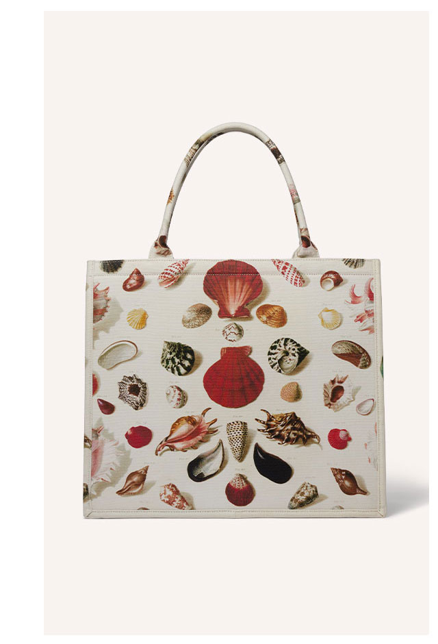 Maritime Motifs Oversize Structured Tote
