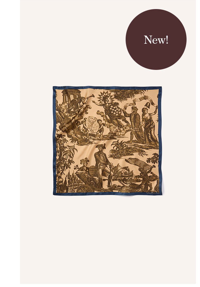 Apotheosis of Franklin Silk Neckerchief 