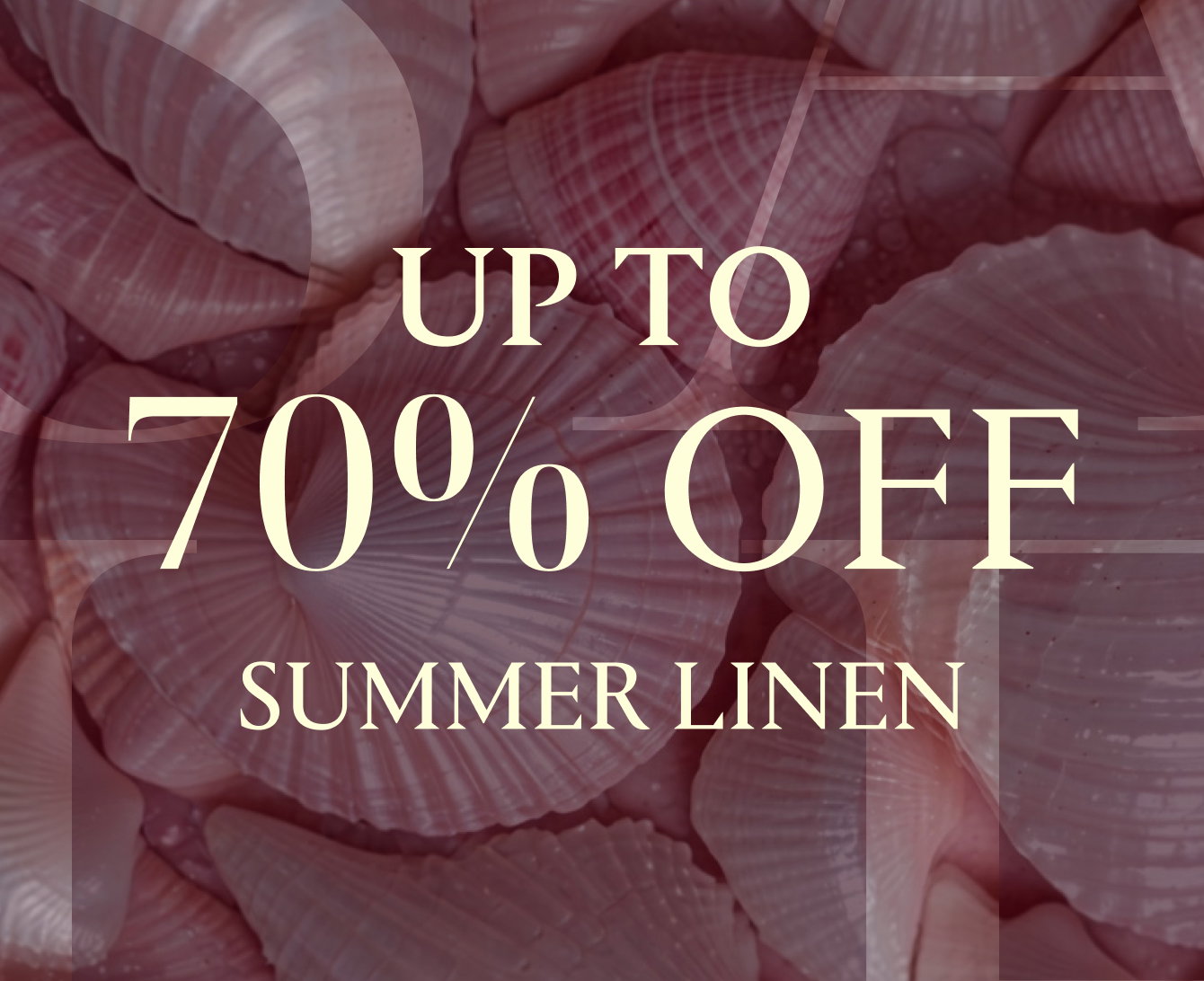 Refresh your wardrobe with breathable linen pieces designed for effortless summer style. Shop up to 70% off selected favourites.
