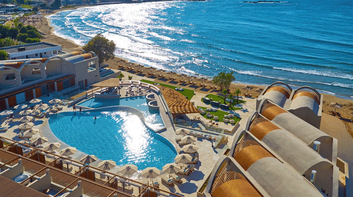 Adults-Only Crete Beachfront Indulgence with Daily Breakfast, Nightly Dinner & Daily Sunset Cocktails