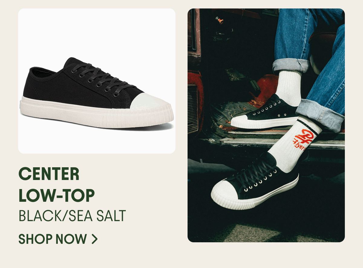Center Low-Top | Black/Sea Salt
