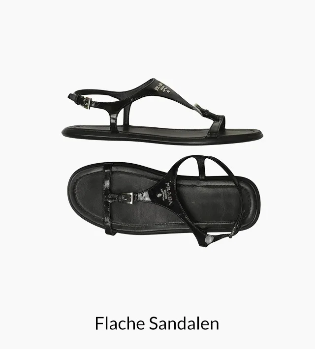 Flache Sandalen
