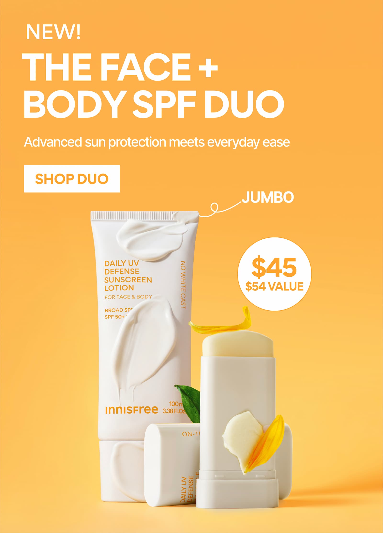 THE FACE & BODY SPF DUO