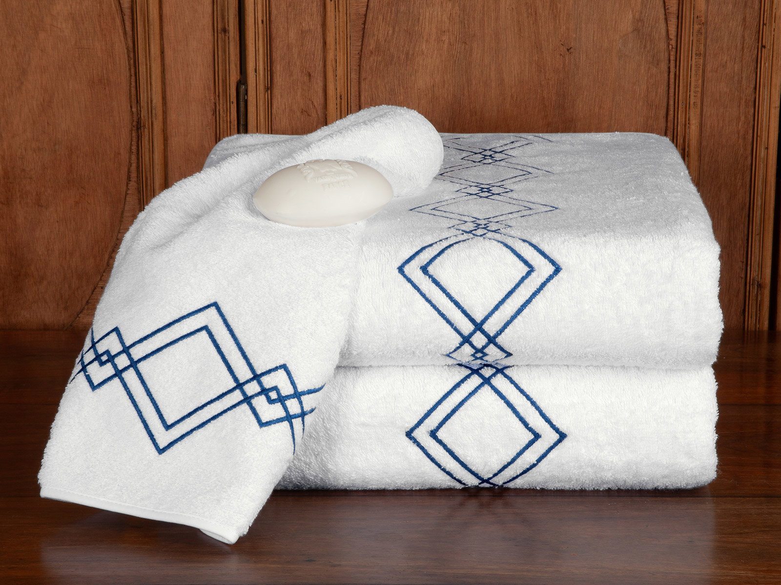 The distinctly bold pattern sets a modern tone that will elevate your bathroom décor