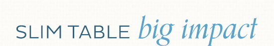 Slim Table, Big Impact - Shop Now