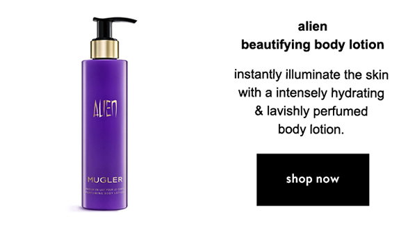 alien beautifying body lotion