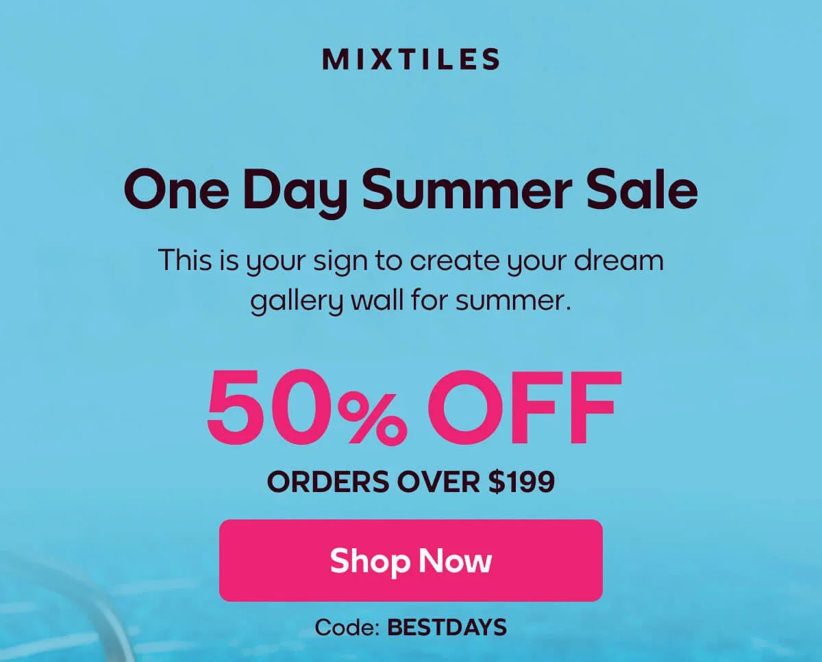 [MIXTILES] This is your sign to create your dream gallery wall for summer. | ORDER NOW