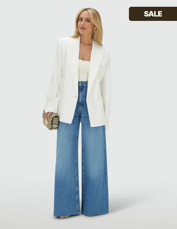 JV-MALENA oversized blazer - off white