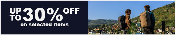 Bags and backpacks up to 30% off selected items