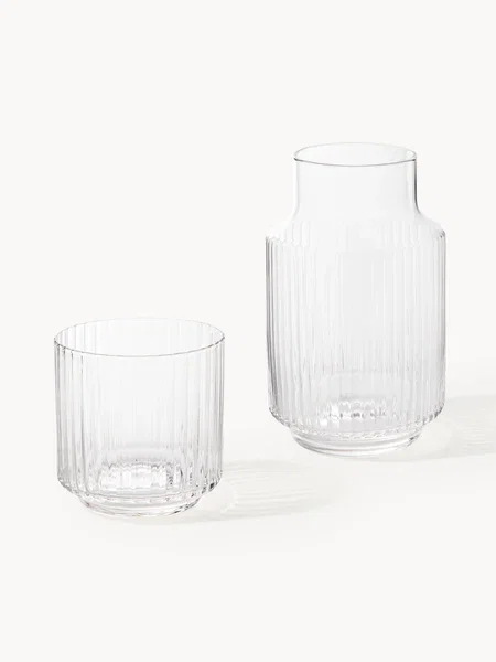 Mondgeblazen karaf Aleo met tumbler, 2-delig