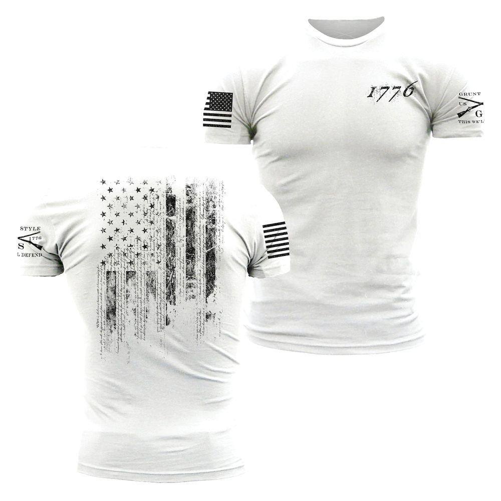Image of 1776 Flag T-Shirt - WhIte