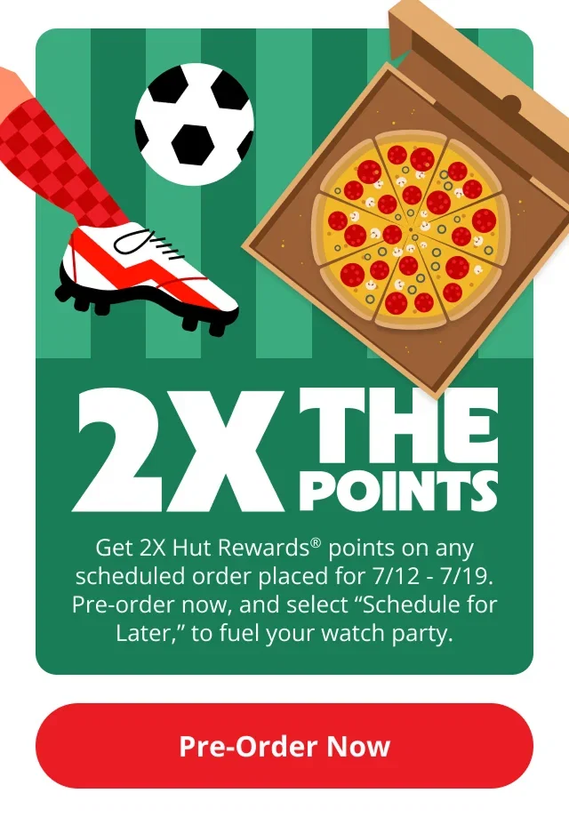 Prep for your watch party with double the points