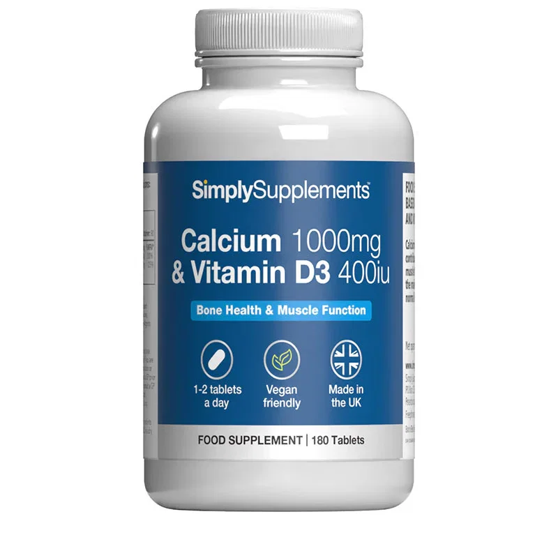 Image of Calcium 1000mg & Vitamin D3 400iu Tablets