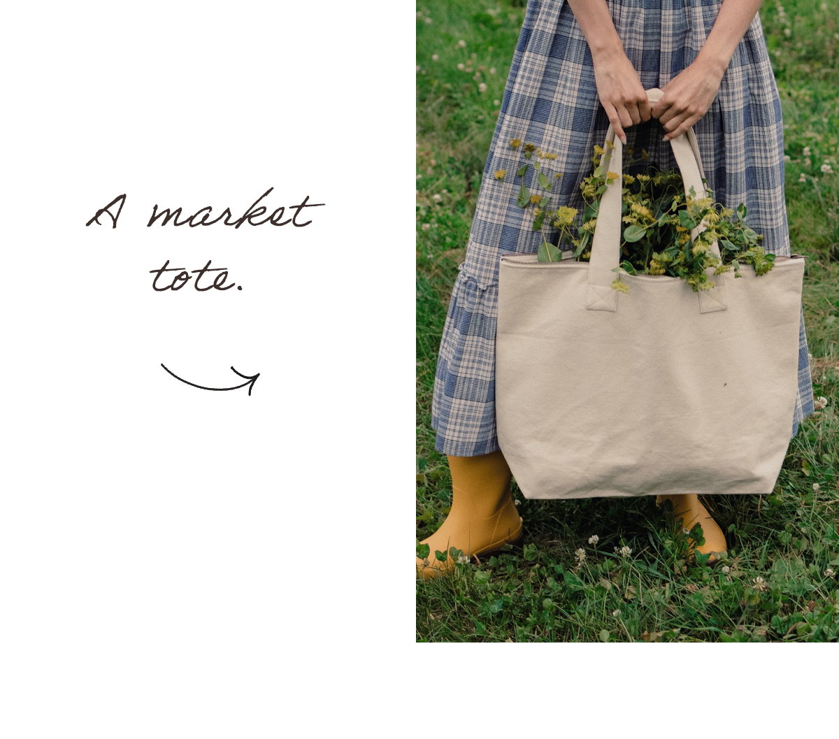 A market tote.