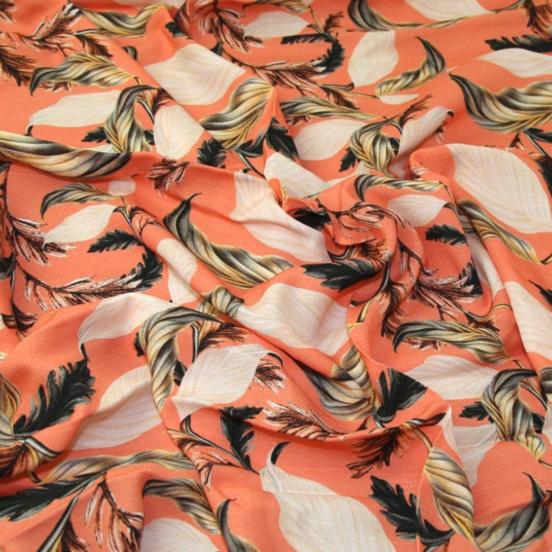Lady McElroy Florenza Slub Crepe Fabric Opal