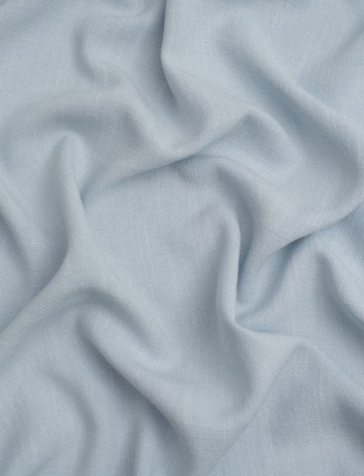 Minerva Core Range Textured Viscose Linen Noil Fabric Light Blue