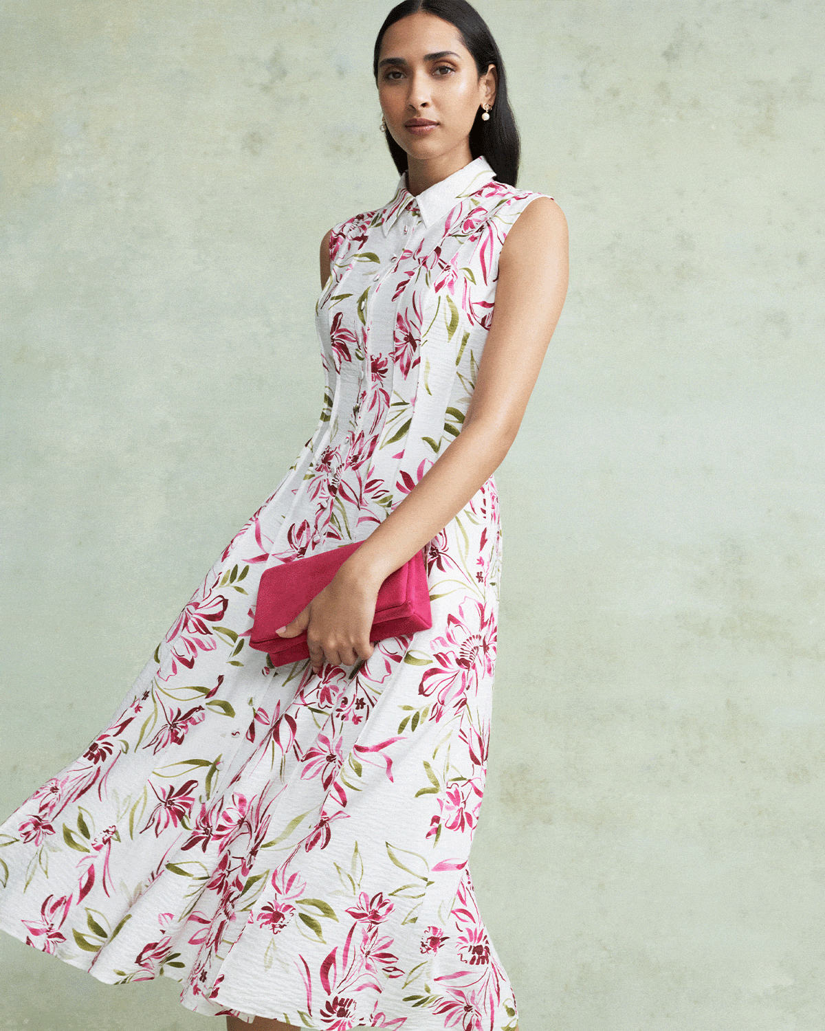 Della Button Through Shirt Dress