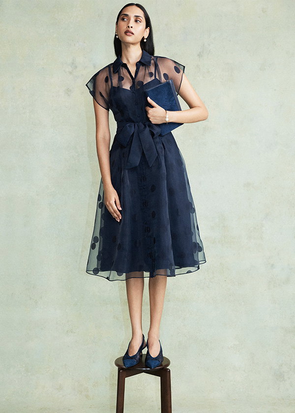 Tess Spot Shirt Dress