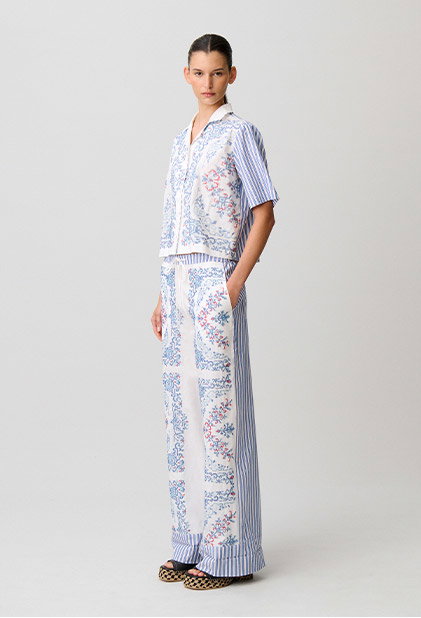 Chemise coton rayées
