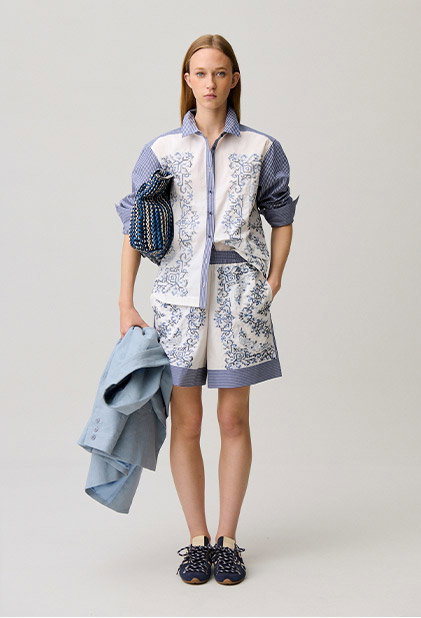 Chemise coton rayée