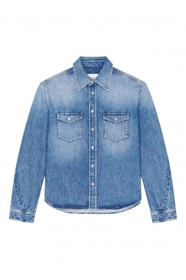 Vintage Denim Shirt Denim Blue