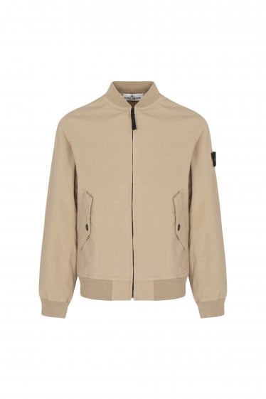 Kids 4100005 Stretch Cotton Bomber Jacket Beige