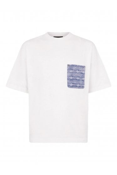 Loose Fit Pocket Tee White