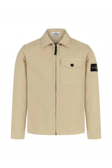 Kids Pocket Overshirt Beige