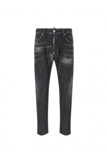Distressed 5 Pocket Jeans Black