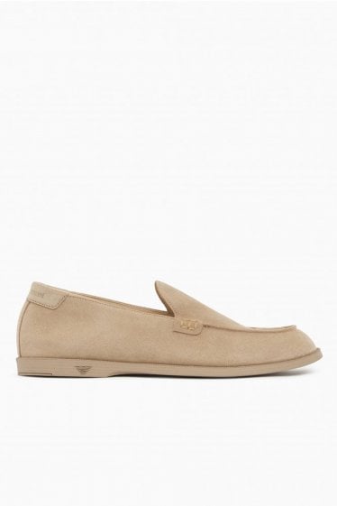 Branded Loafers Beige