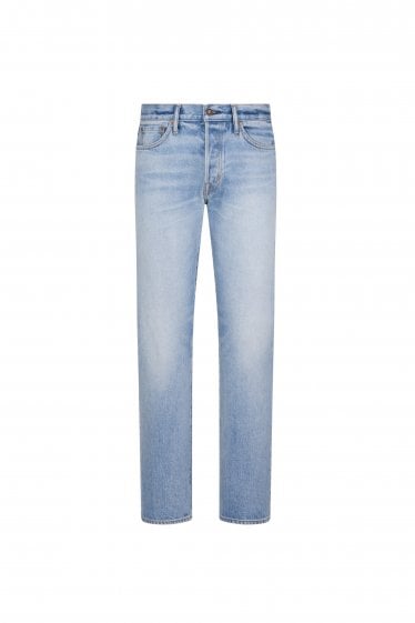 Selvedge Straight Fit Jeans Blue