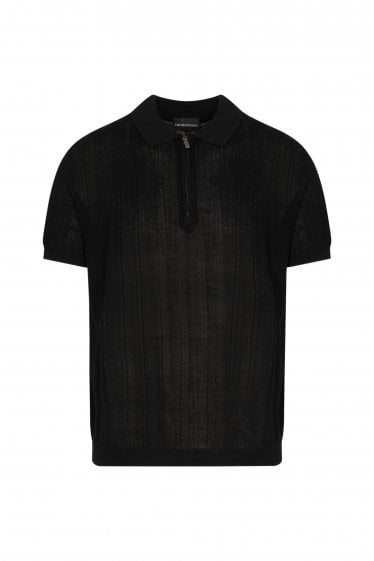Knitted Polo Black
