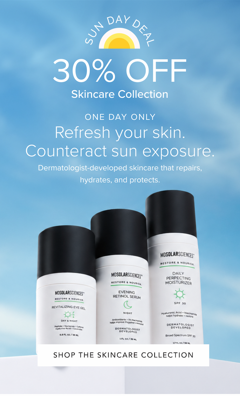 Sunday Deal: 30% Off Skincare