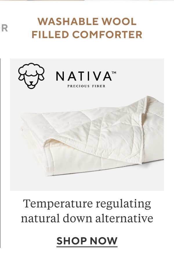 Washable Wool Filled Mattress Temperature regulating natural down alternative Shop Now