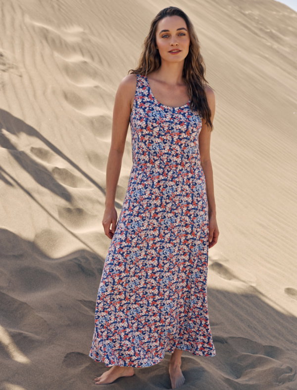 Maxikleid aus Jersey-Material
