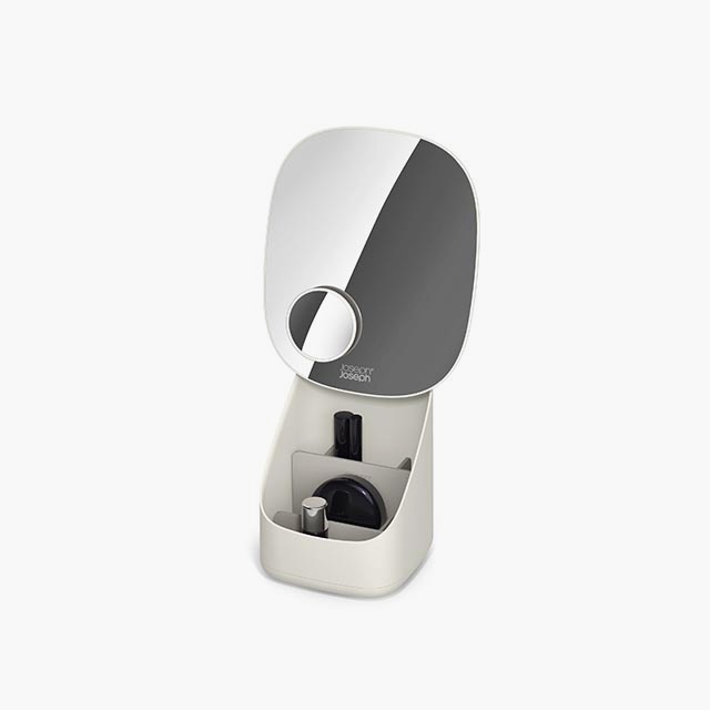 Viva Pedestal Mirror with Cosmetic Organiser