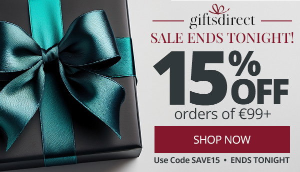 15% Off, Use Code SAVE15, Ends Tonight | SHOP NOW