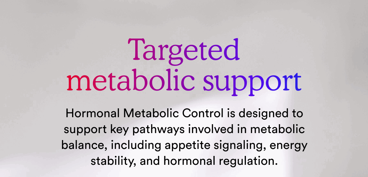 Targeted metabolic support