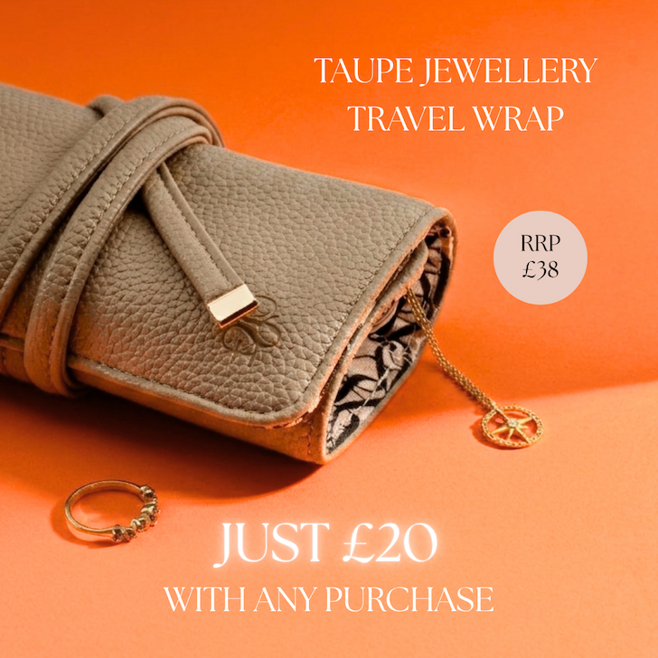 D&H Taupe Jewellery Wrap just £20 with any purchase