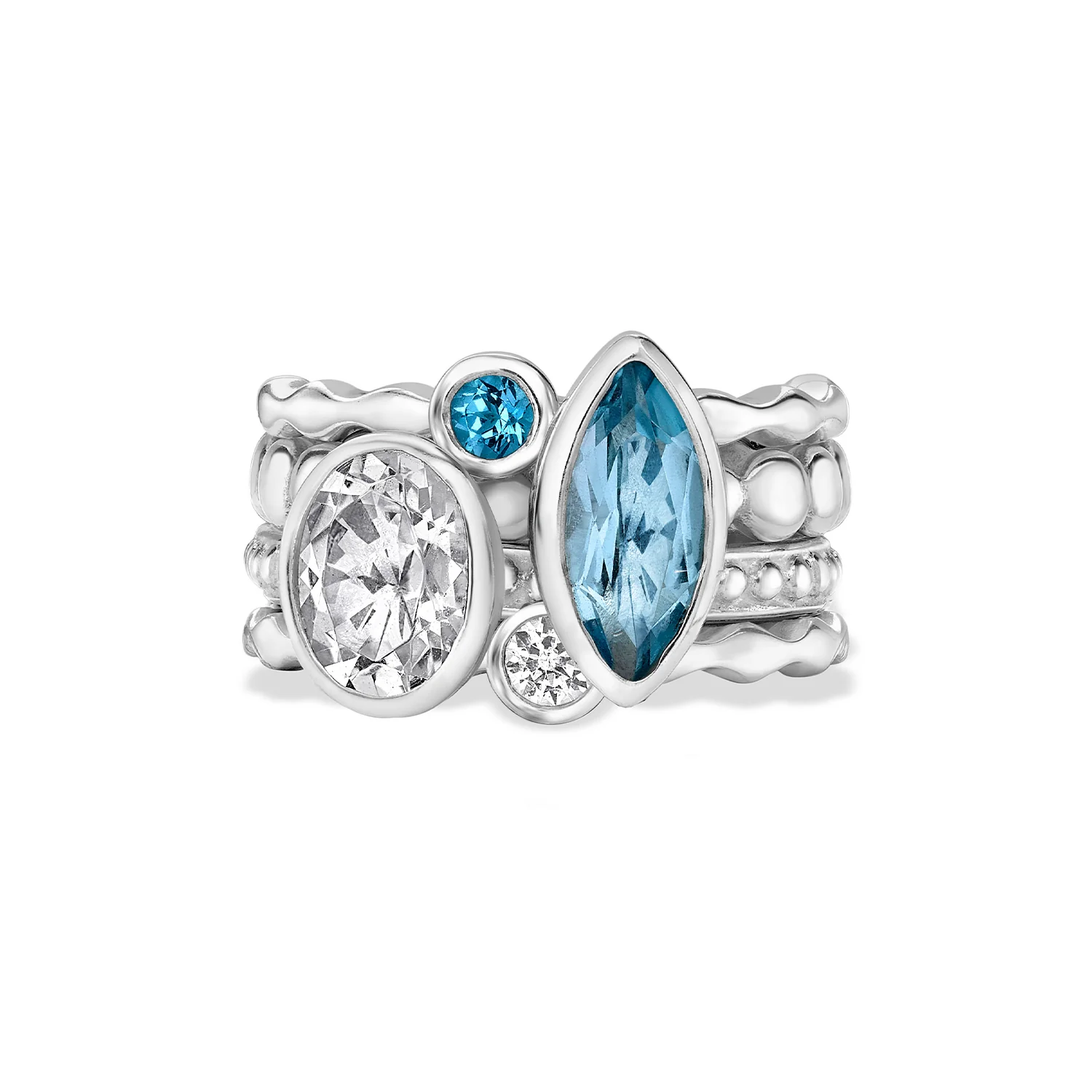 Image of Serenity Twinkle™ Ring Stack