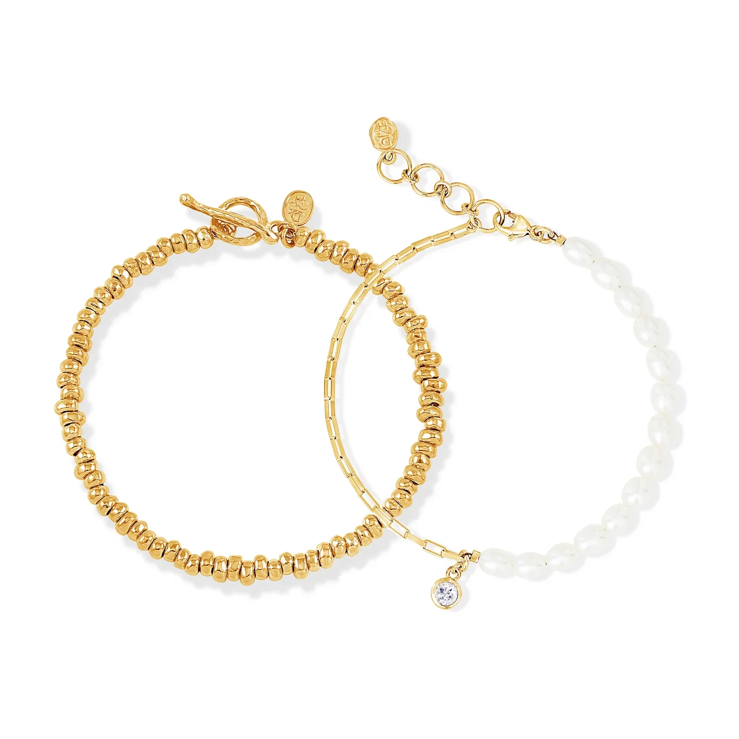 Image of Nomad Nuggets™ & Pearl Bracelet Stack