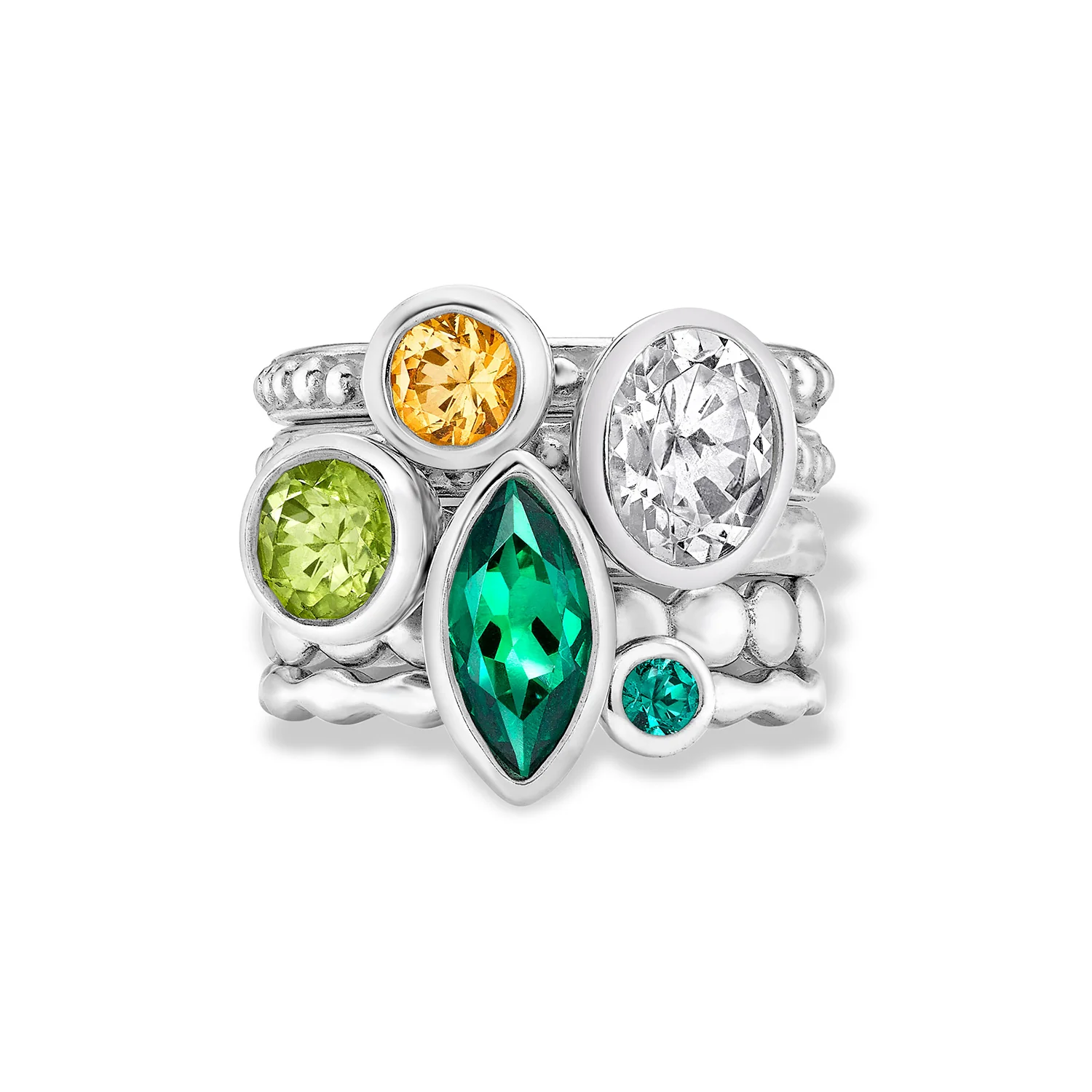 Image of Envy Twinkle™ Stacking Rings