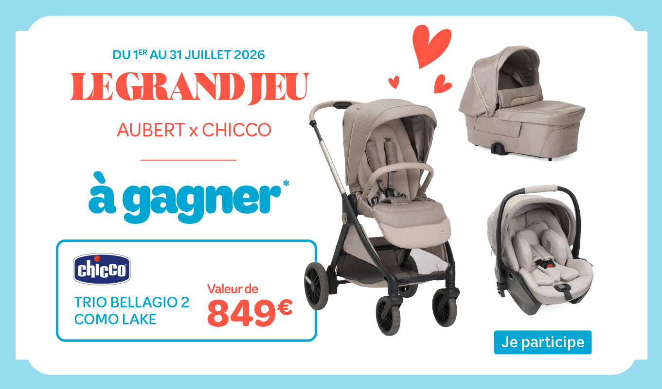 Grand Jeu Aubert x Chicco : une poussette à gagner !