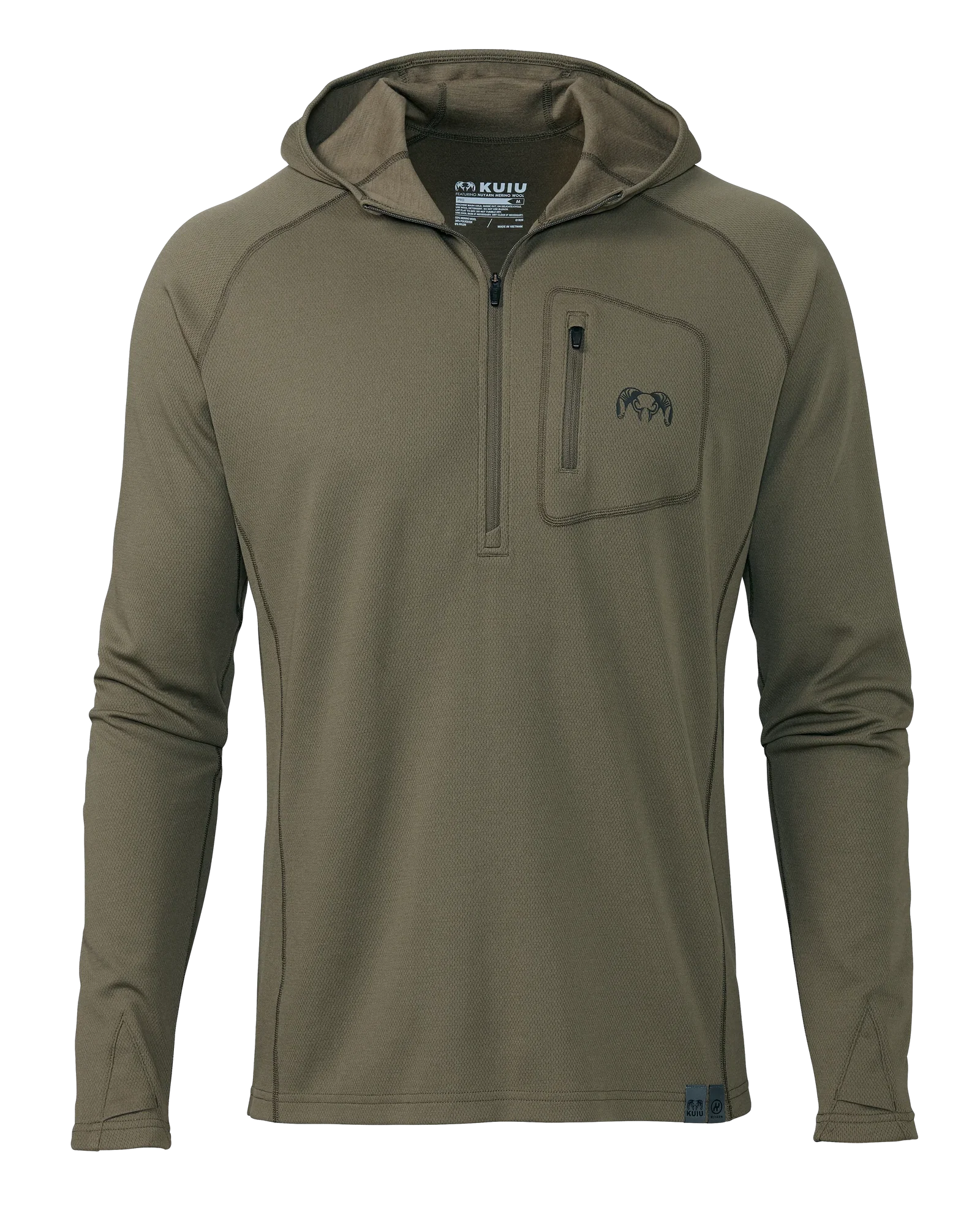 Image of PRO Merino 200 Zip-T Hoodie