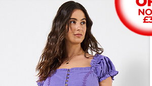 Amelia Flower Trim Dress - Half Price Now £30
