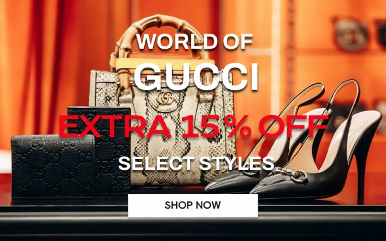 Extra 15% Off Gucci