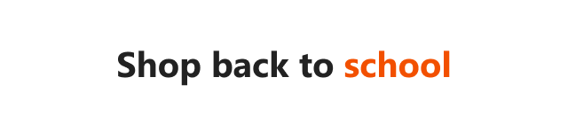 Shop back to school